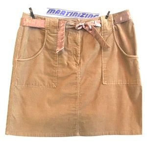 Tan INC Corduroy Mini Skirt, Size 12